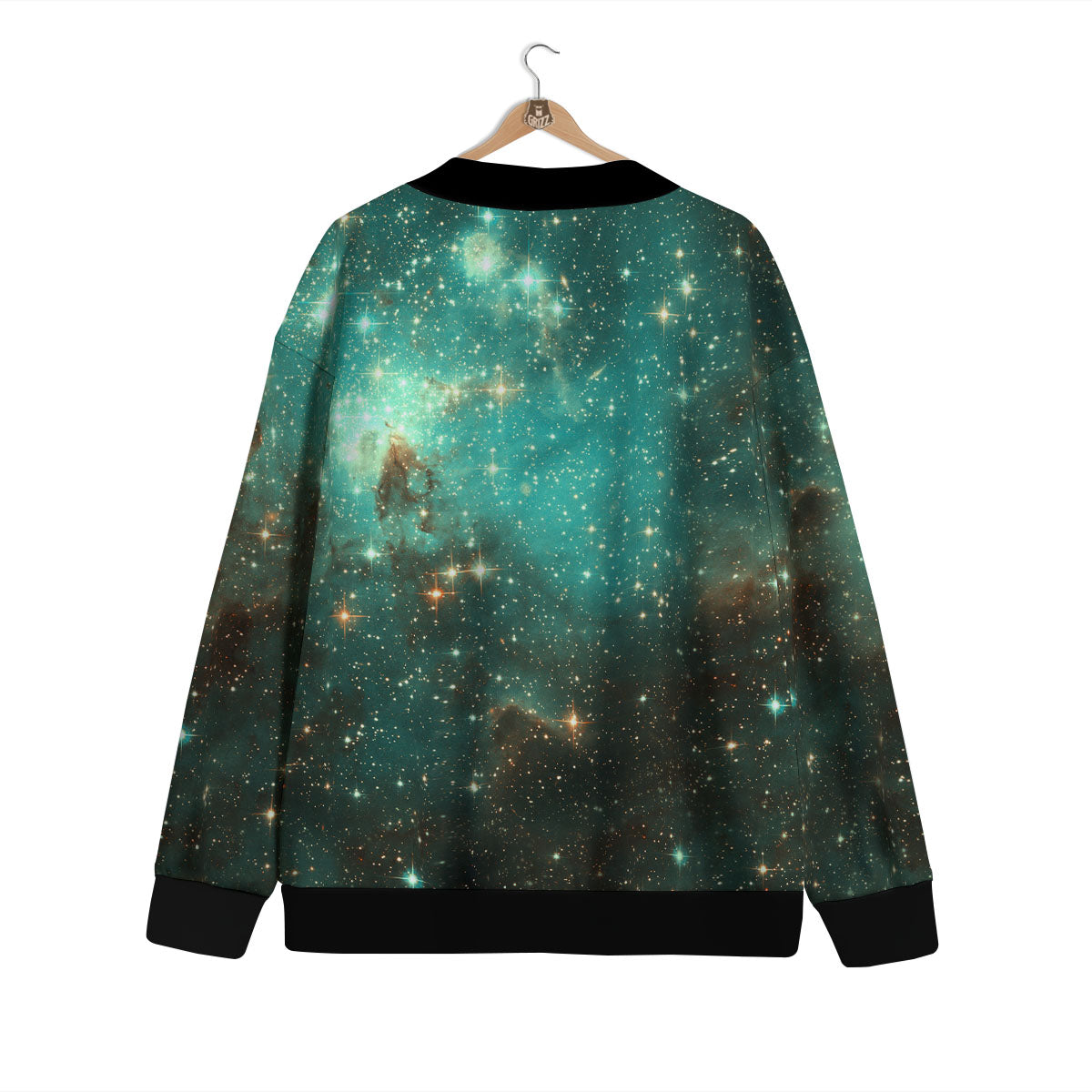 Galaxy Space Abstract Cloud Nebula Print Cardigan-grizzshop