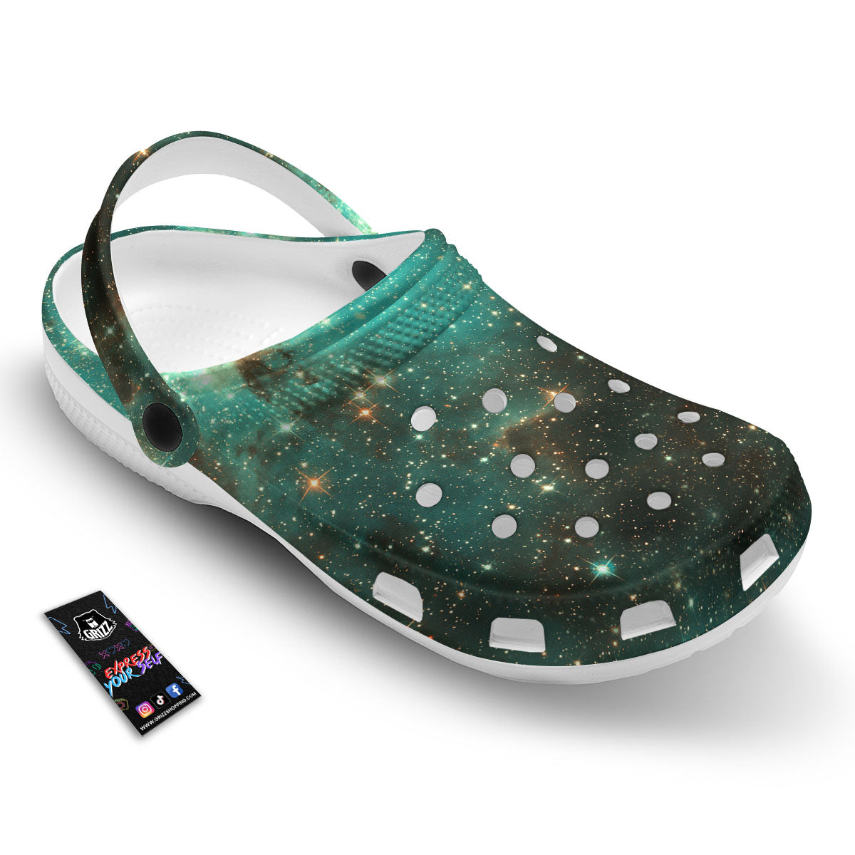 Galaxy Space Abstract Cloud Nebula Print Clog-grizzshop