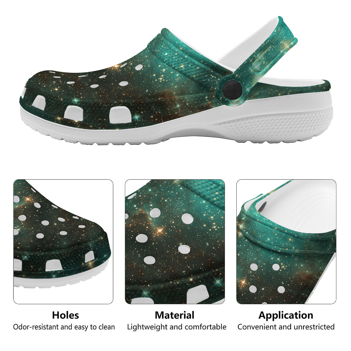 Galaxy Space Abstract Cloud Nebula Print Clog-grizzshop