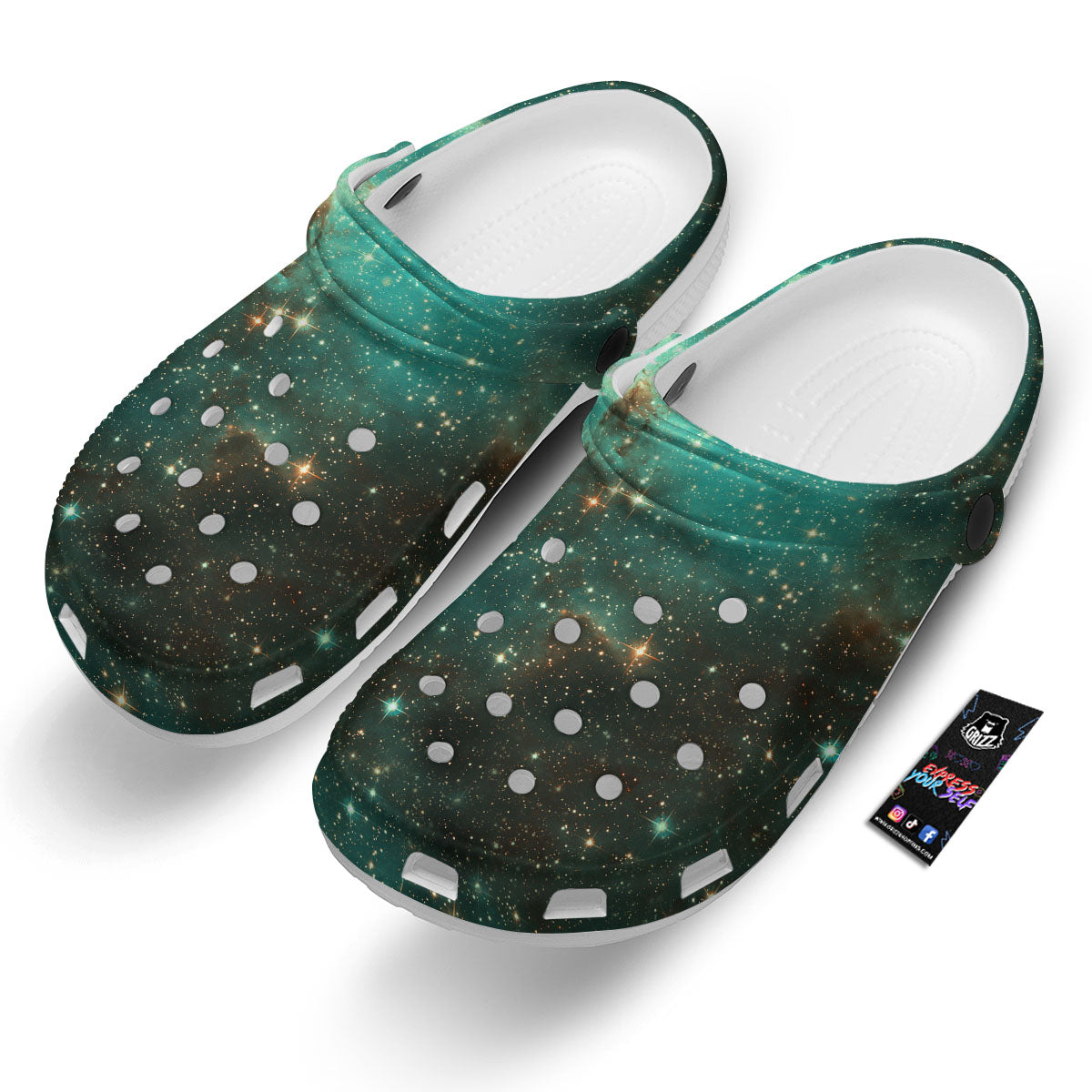 Galaxy Space Abstract Cloud Nebula Print Clog-grizzshop