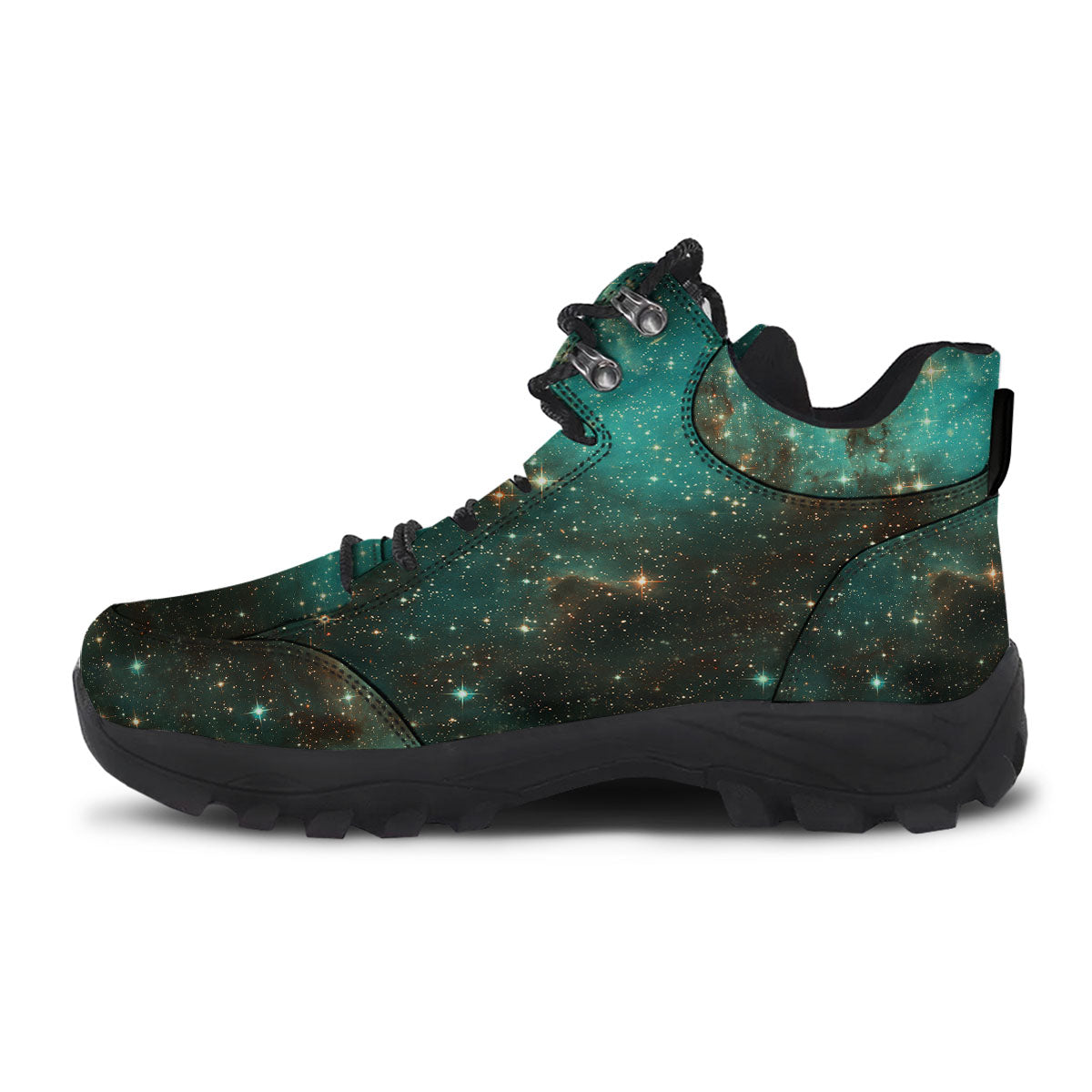 Galaxy Space Abstract Cloud Nebula Print Hiking Shoes-grizzshop