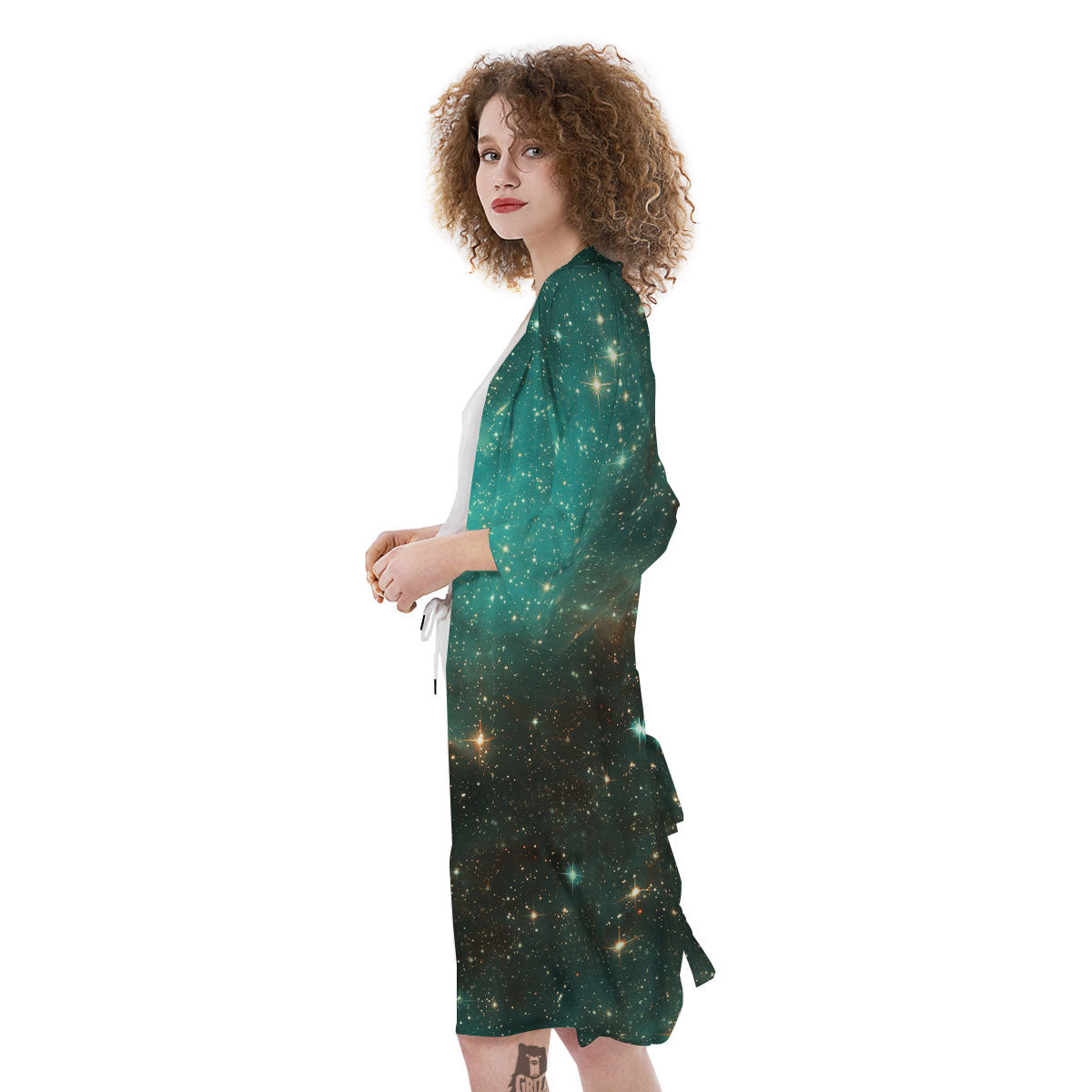 Galaxy Space Abstract Cloud Nebula Print Kimono-grizzshop