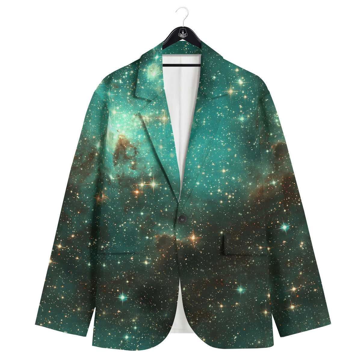 Galaxy Space Abstract Cloud Nebula Print Men's Sport Coat-grizzshop