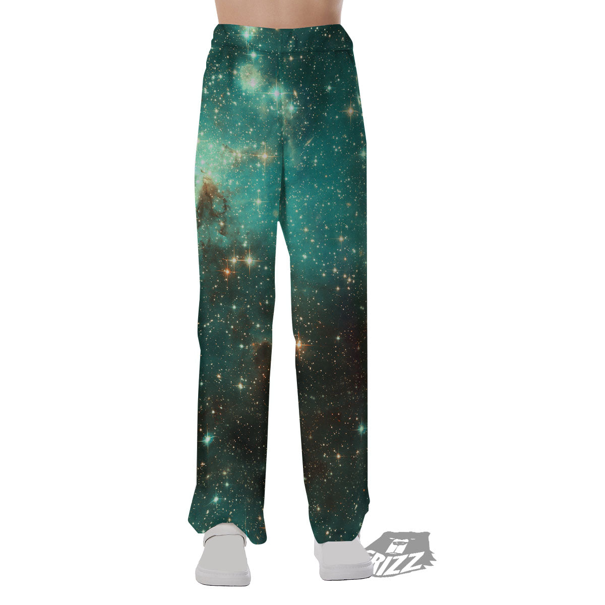 Galaxy Space Abstract Cloud Nebula Print Pajama Pants-grizzshop