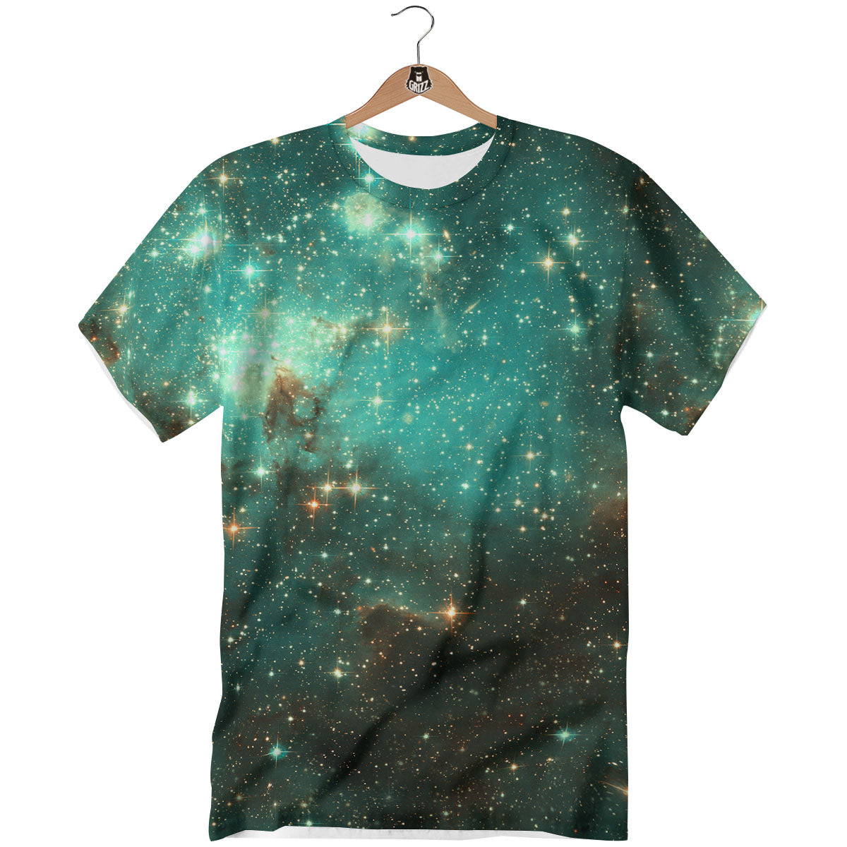 Galaxy Space Abstract Cloud Nebula Print T-Shirt-grizzshop