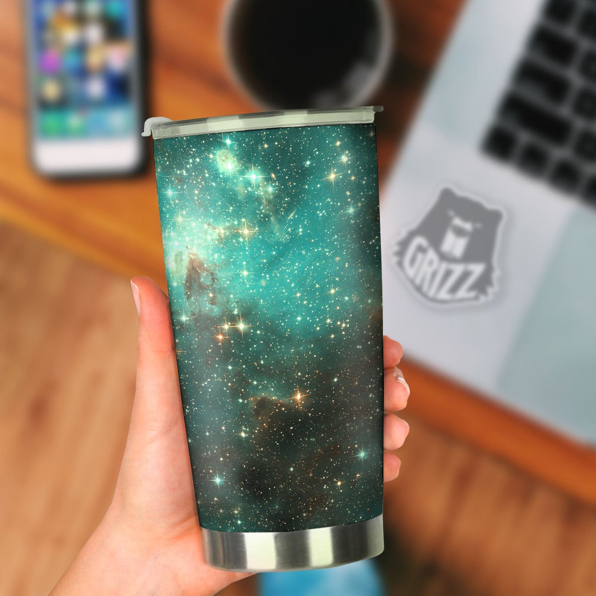 Galaxy Space Abstract Cloud Nebula Print Tumbler-grizzshop