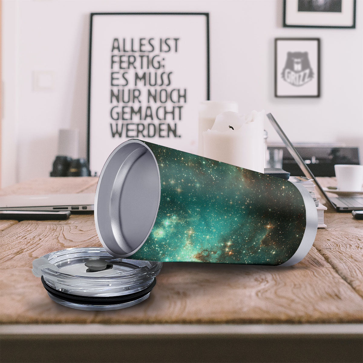 Galaxy Space Abstract Cloud Nebula Print Tumbler-grizzshop