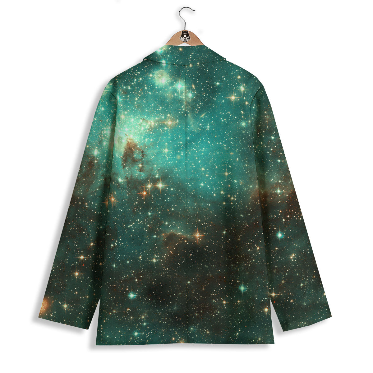 Galaxy Space Abstract Cloud Nebula Print Women's Blazer-grizzshop