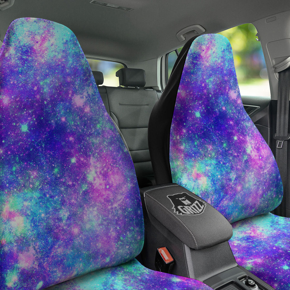 Galaxy Space Abstract Colorful Print Car Seat Covers-grizzshop