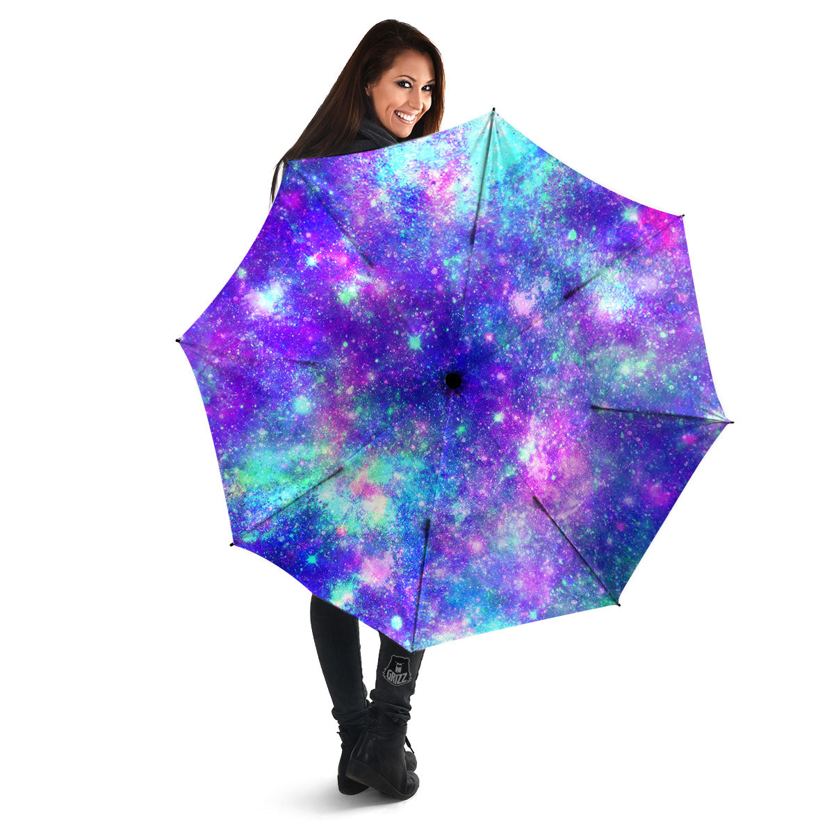 Galaxy Space Abstract Colorful Print Umbrella-grizzshop