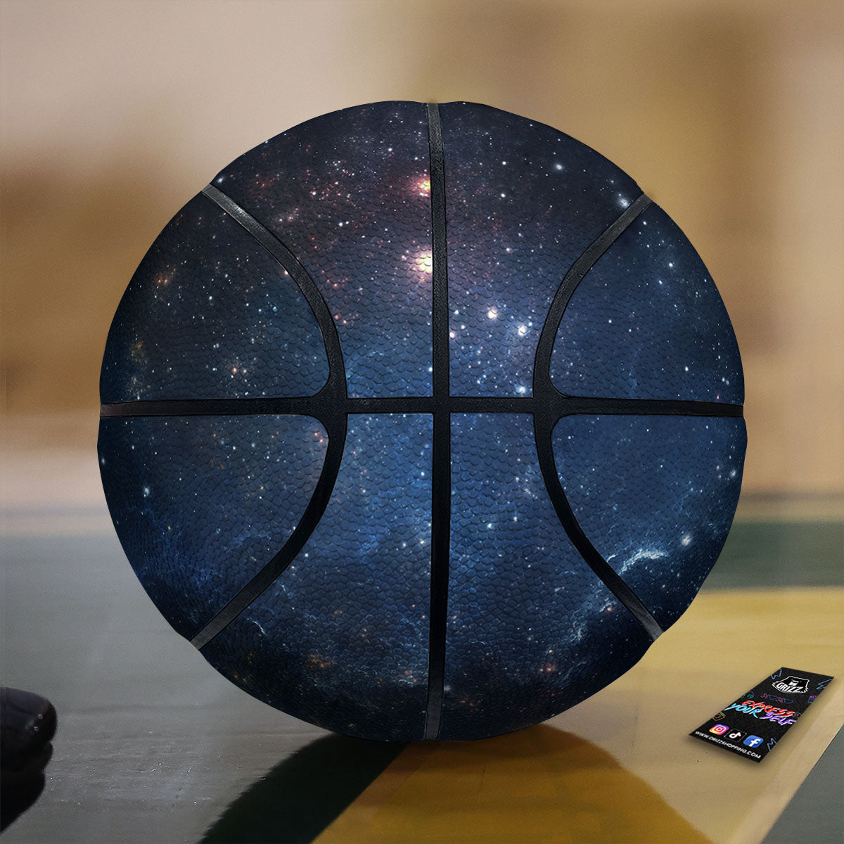 Galaxy Space Abstract Dark Print Basketball