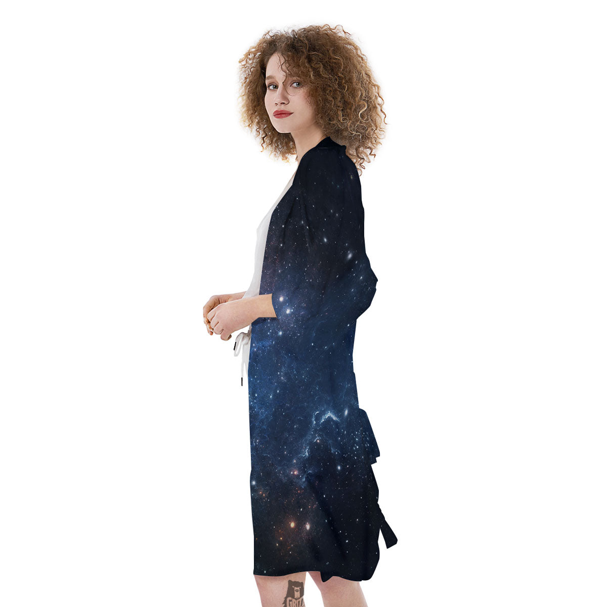Galaxy Space Abstract Dark Print Kimono-grizzshop