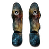 Galaxy Space Blue Stardust Print Muay Thai Shin Guards-grizzshop