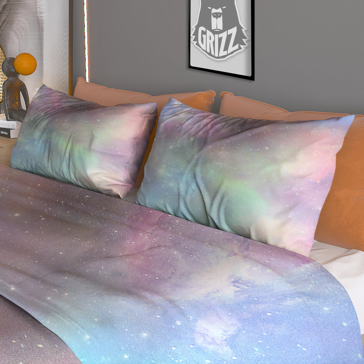 Frog Faces Print Pattern Duvet Cover Bedding Set