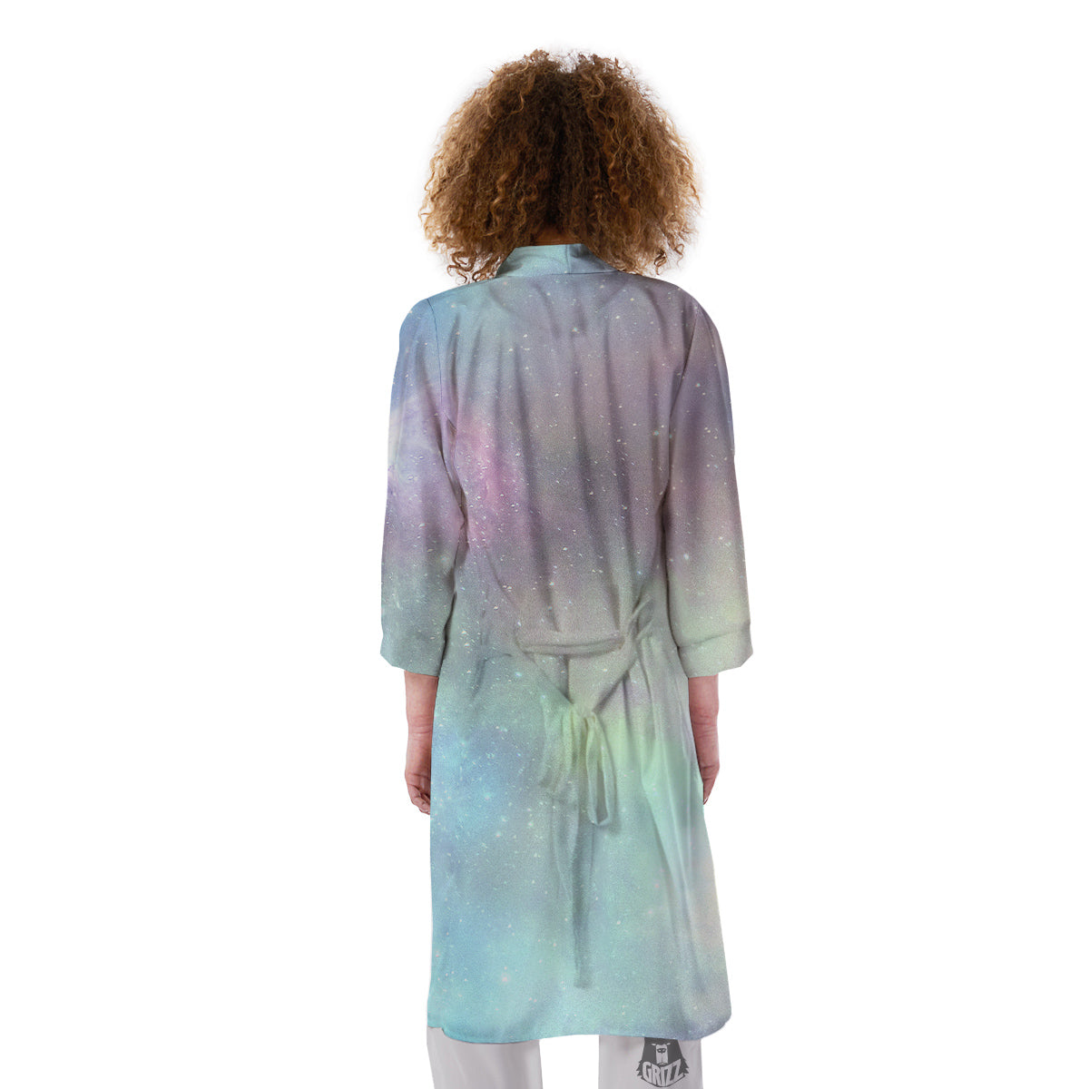 Galaxy Space Colorful Nebula Print Kimono-grizzshop