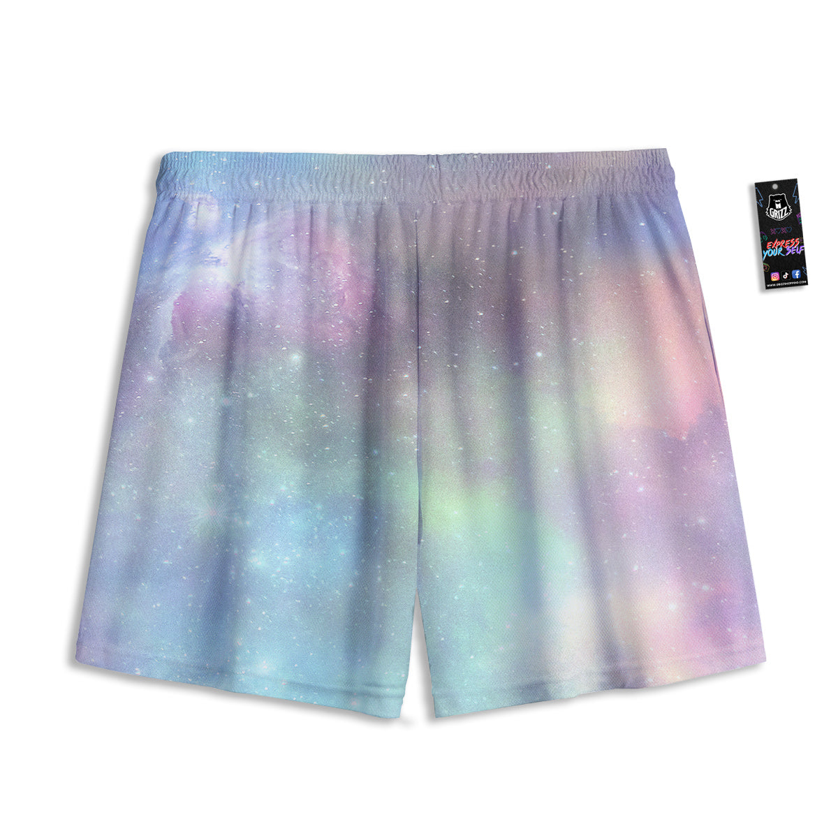 Frog Faces Print Pattern Mesh Shorts