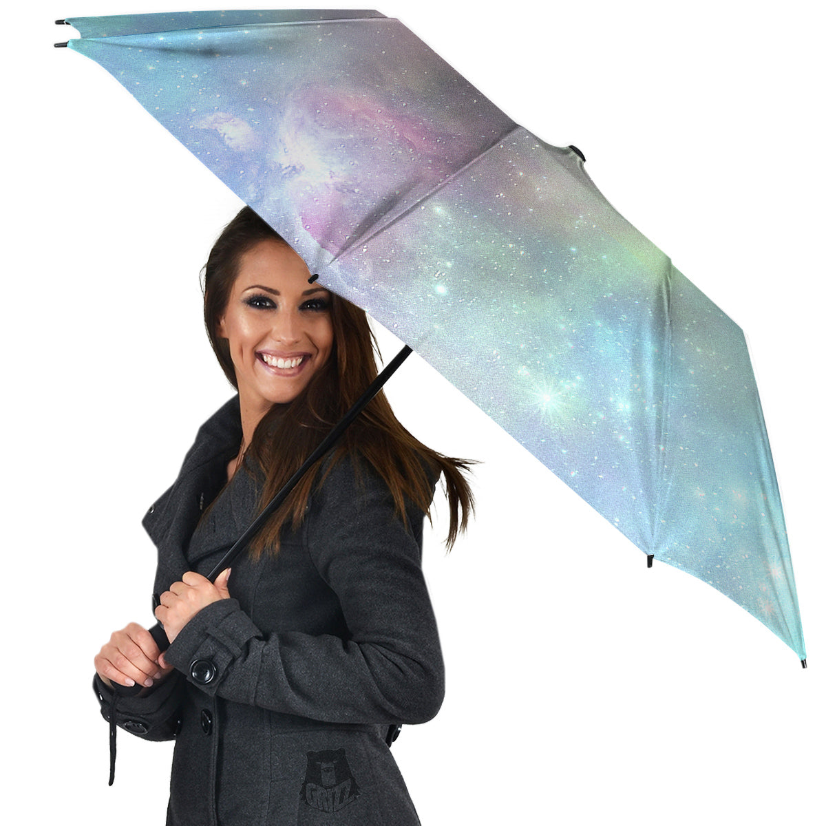 Galaxy Space Colorful Nebula Print Umbrella-grizzshop
