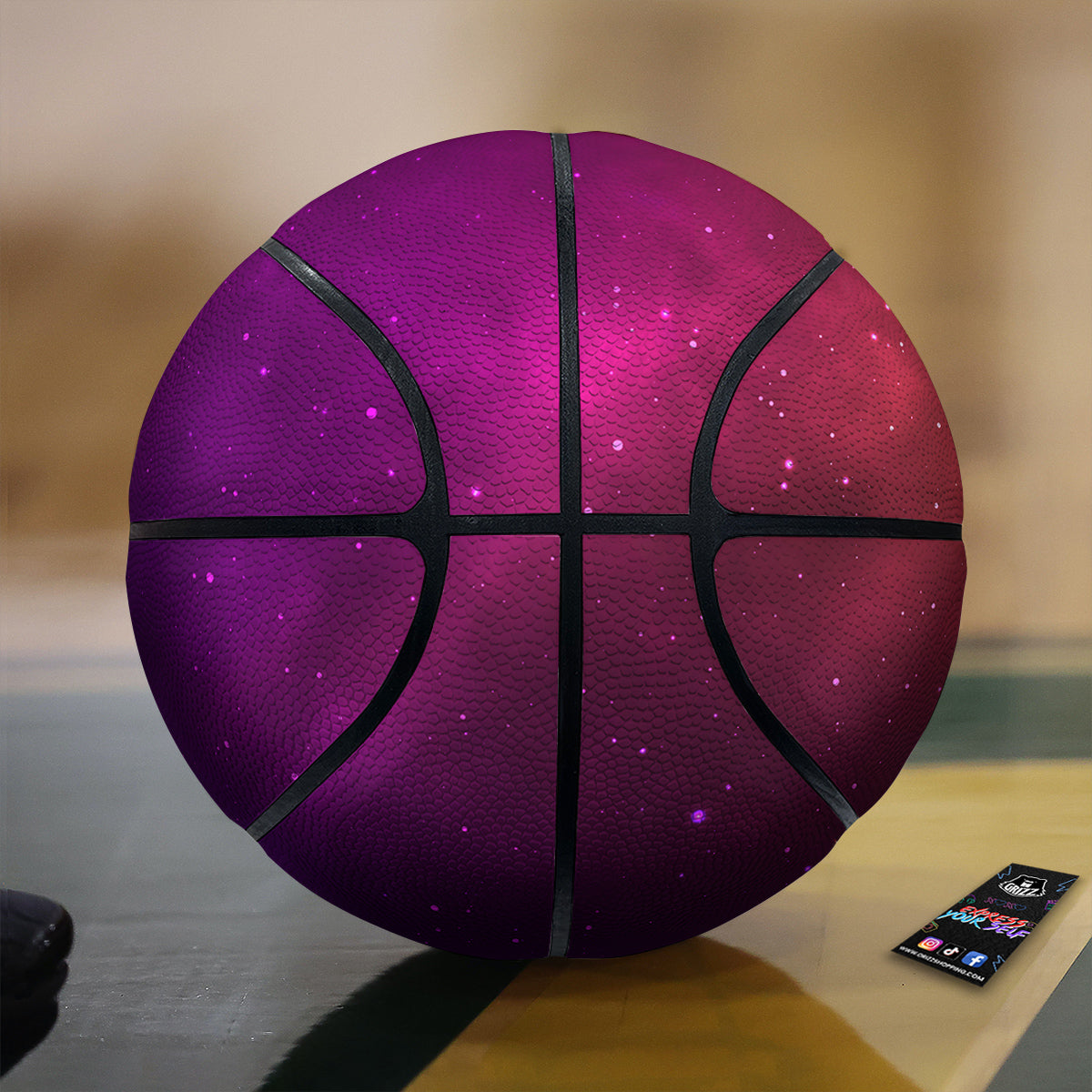 Galaxy Space Colorful Stardust Print Basketball