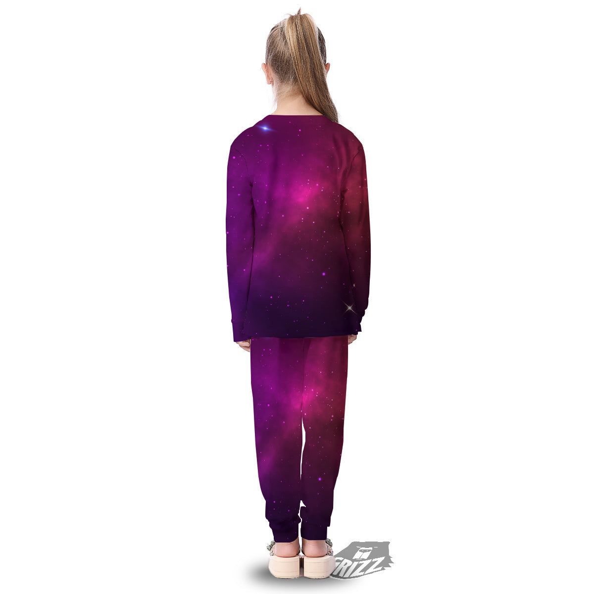 Galaxy Space Colorful Stardust Print Kid's Pajamas-grizzshop