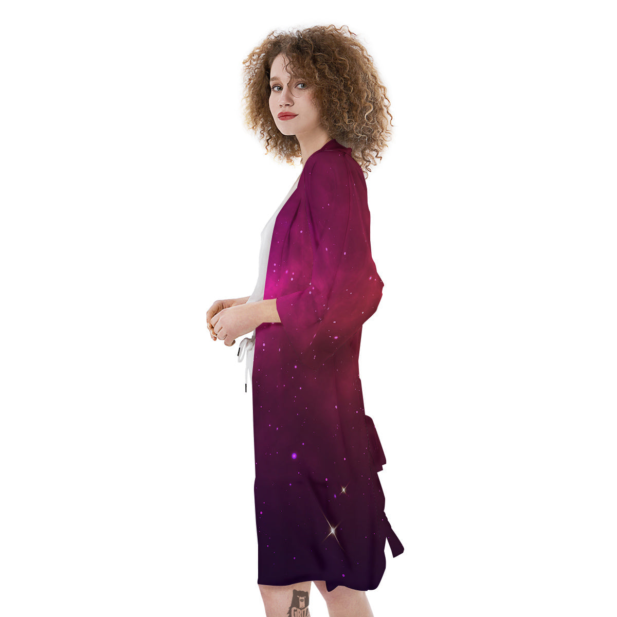 Galaxy Space Colorful Stardust Print Kimono-grizzshop