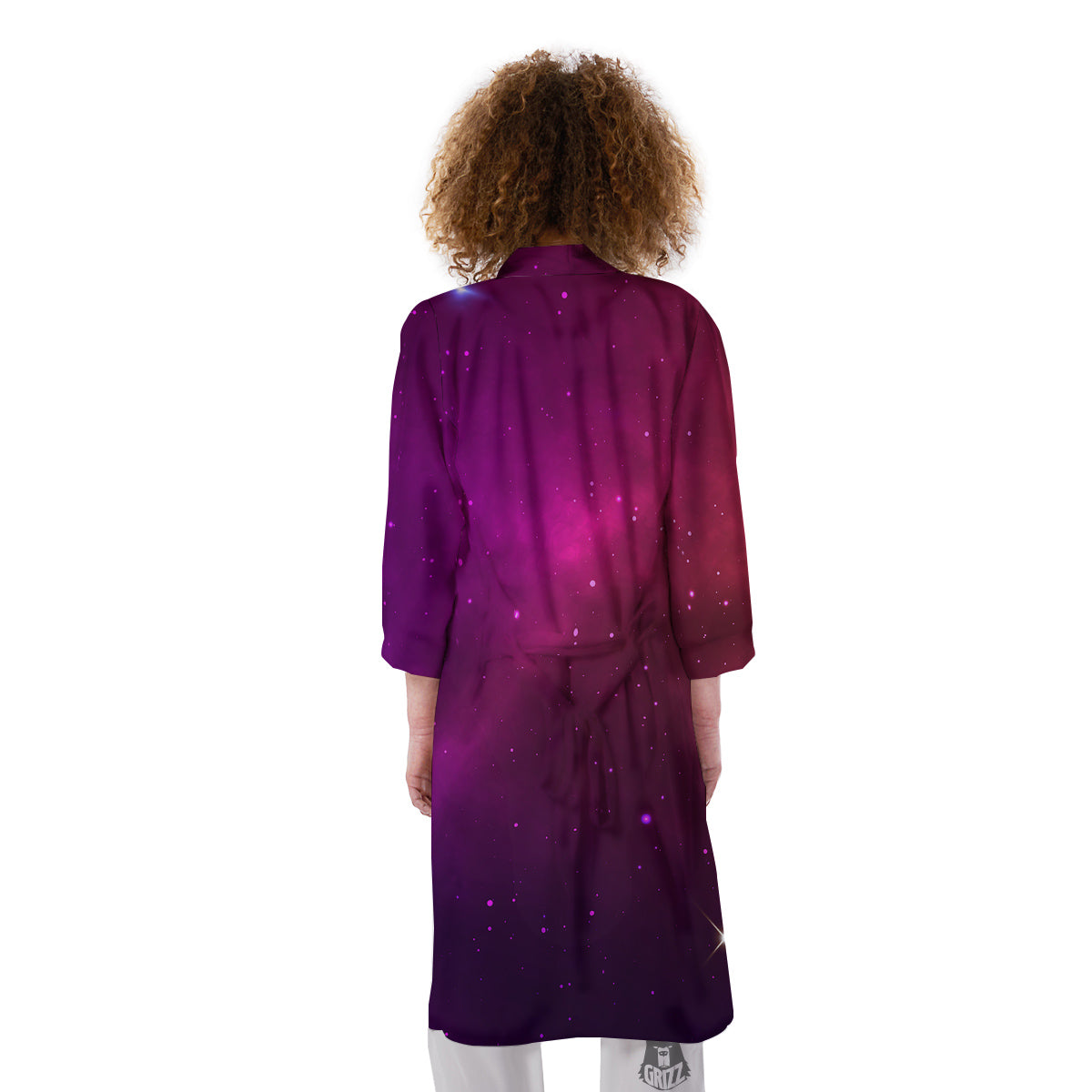 Galaxy Space Colorful Stardust Print Kimono-grizzshop