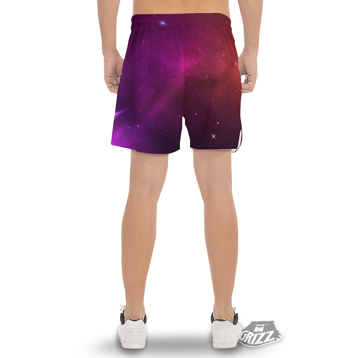 Galaxy Space Colorful Stardust Print Men's Gym Shorts-grizzshop