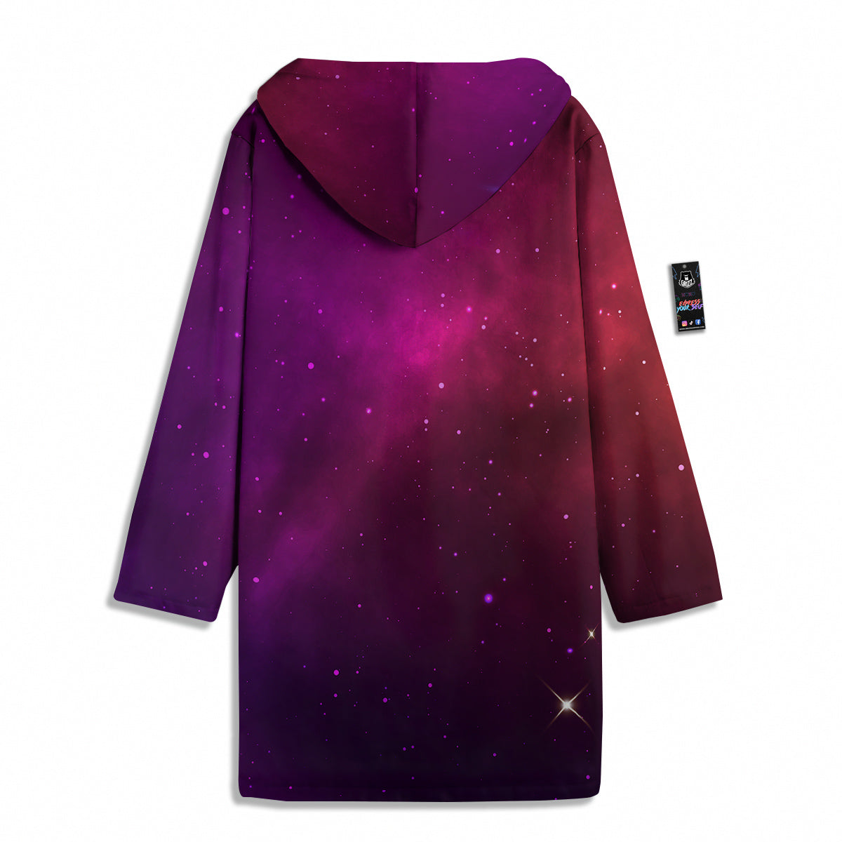 Galaxy Space Colorful Stardust Print Men's Windbreaker Jacket-grizzshop