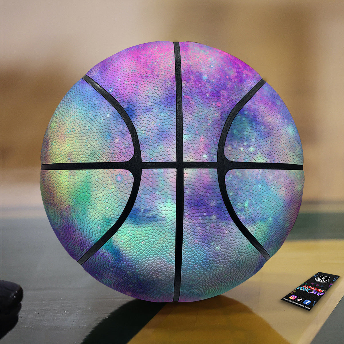 Galaxy Space Colorful Universe Print Basketball
