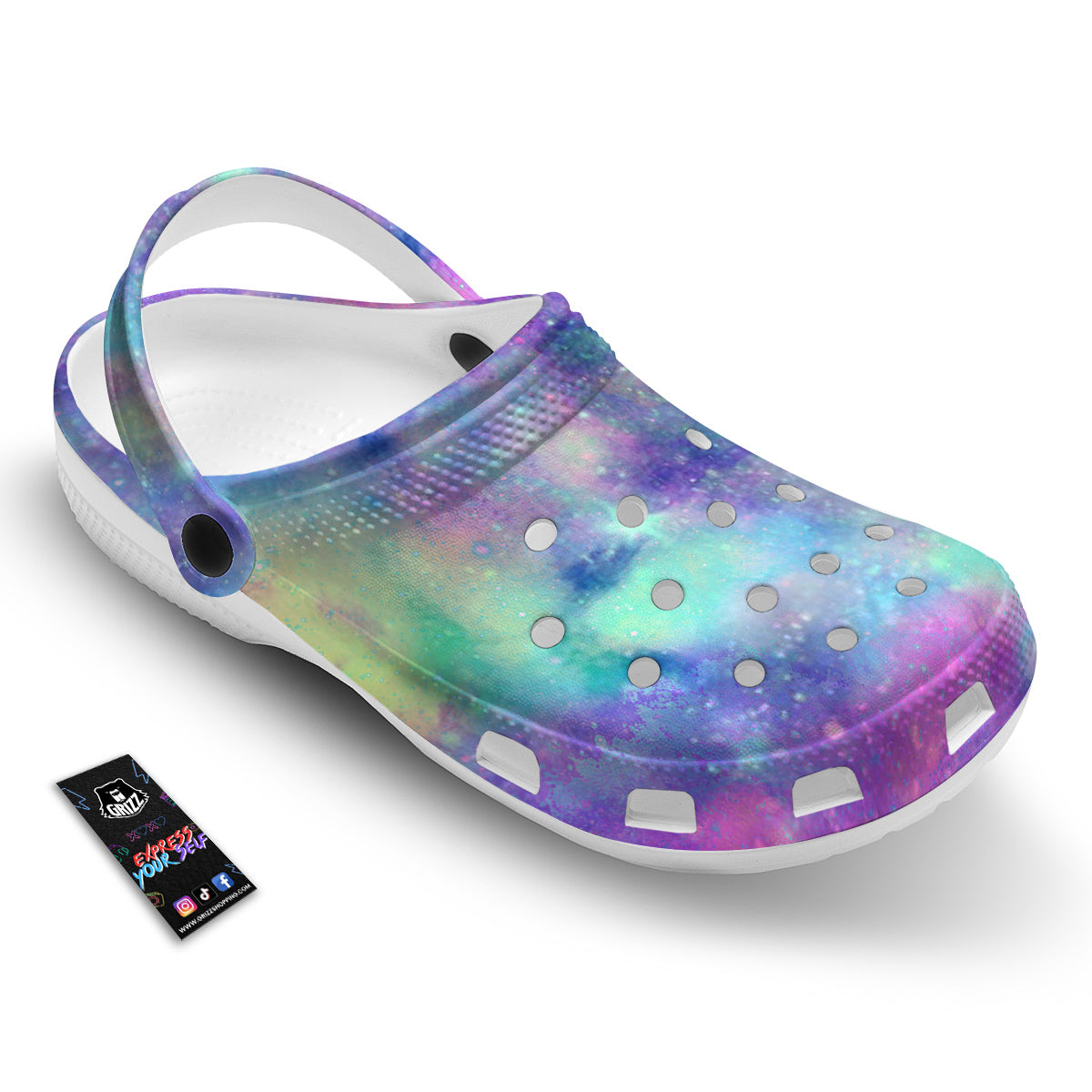 Galaxy Space Colorful Universe Print Clog-grizzshop