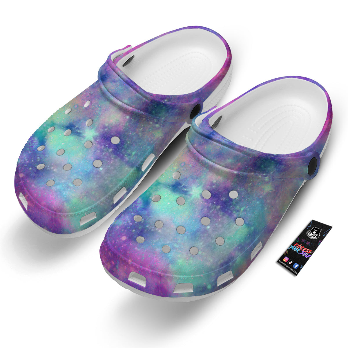 Galaxy Space Colorful Universe Print Clog-grizzshop