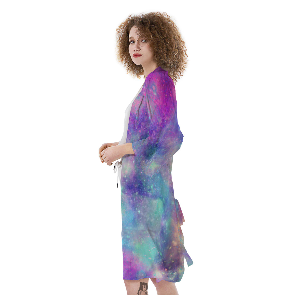 Galaxy Space Colorful Universe Print Kimono-grizzshop