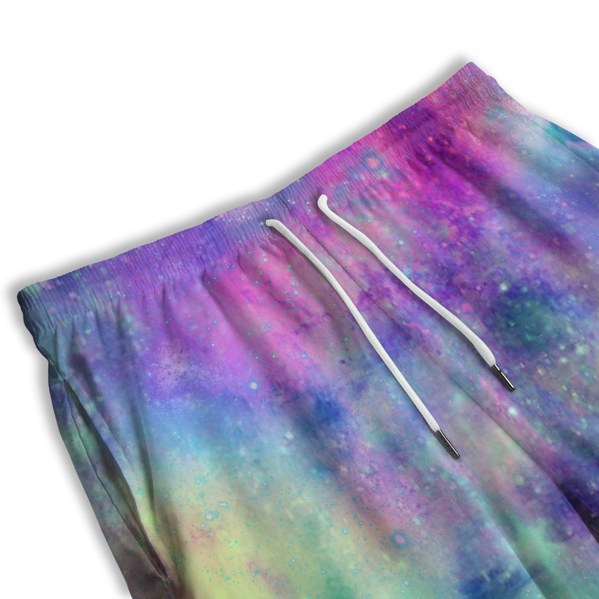 Galaxy Space Colorful Universe Print Men's Athletic Shorts