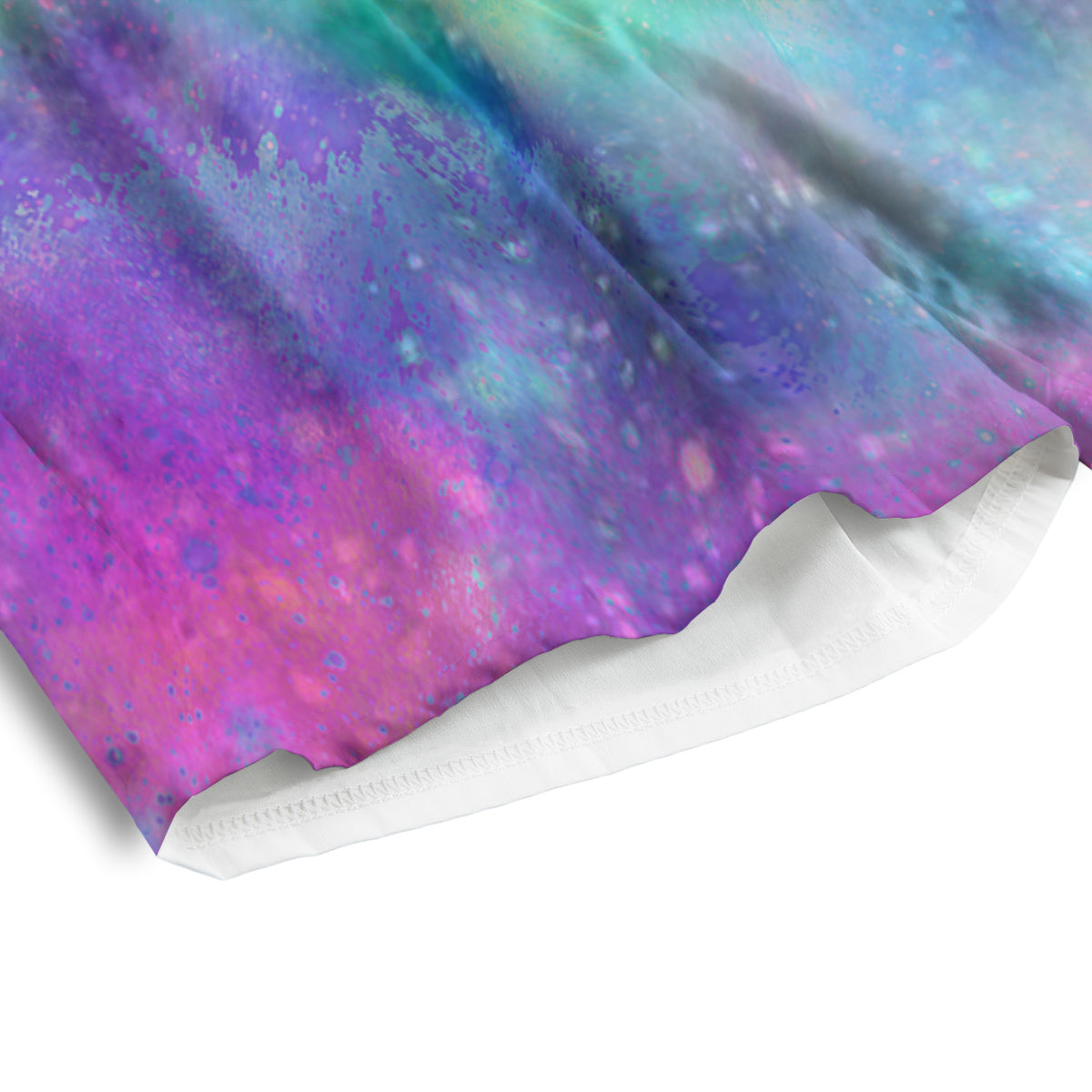 Galaxy Space Colorful Universe Print Men's Athletic Shorts