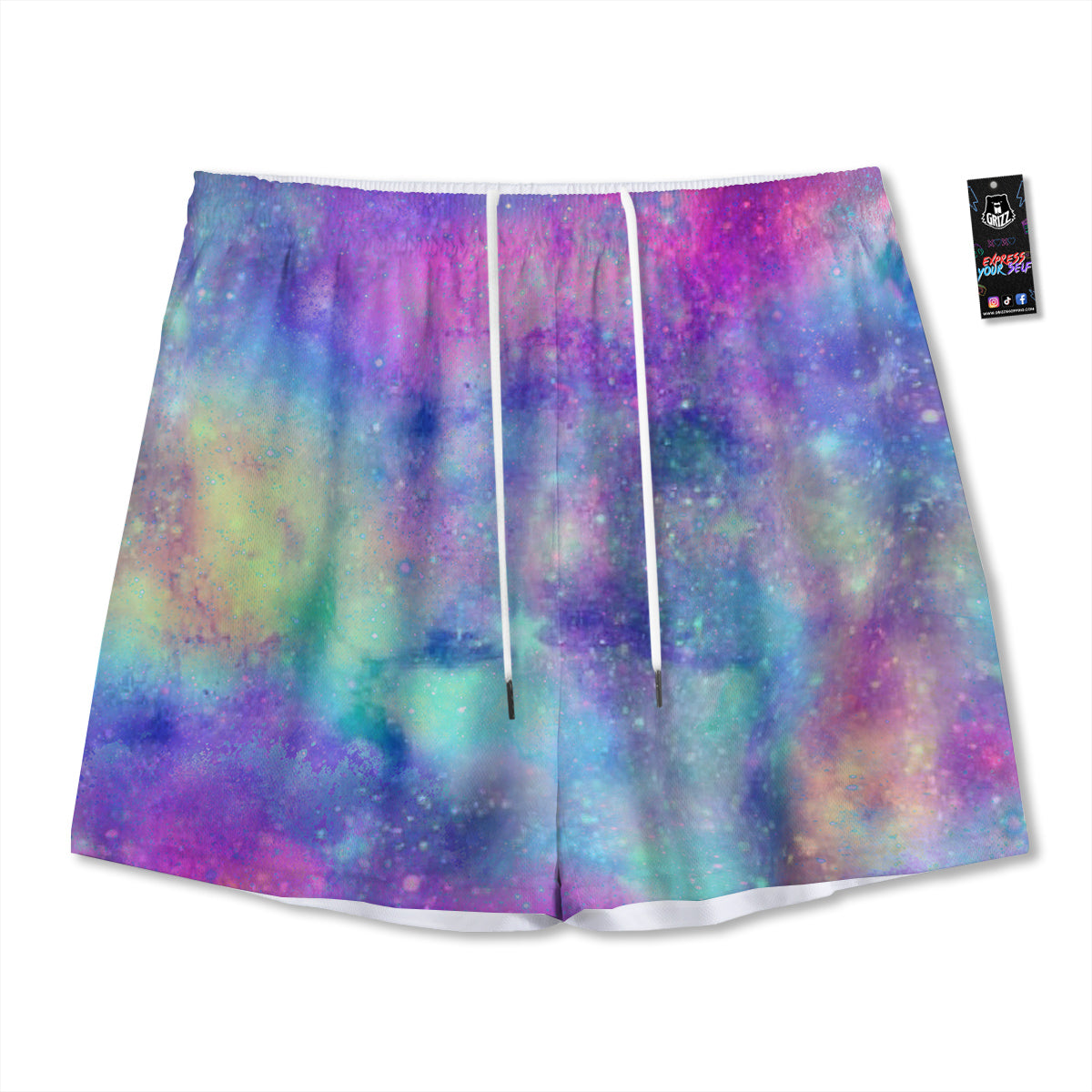 Frozen Mammoth Print Mesh Shorts