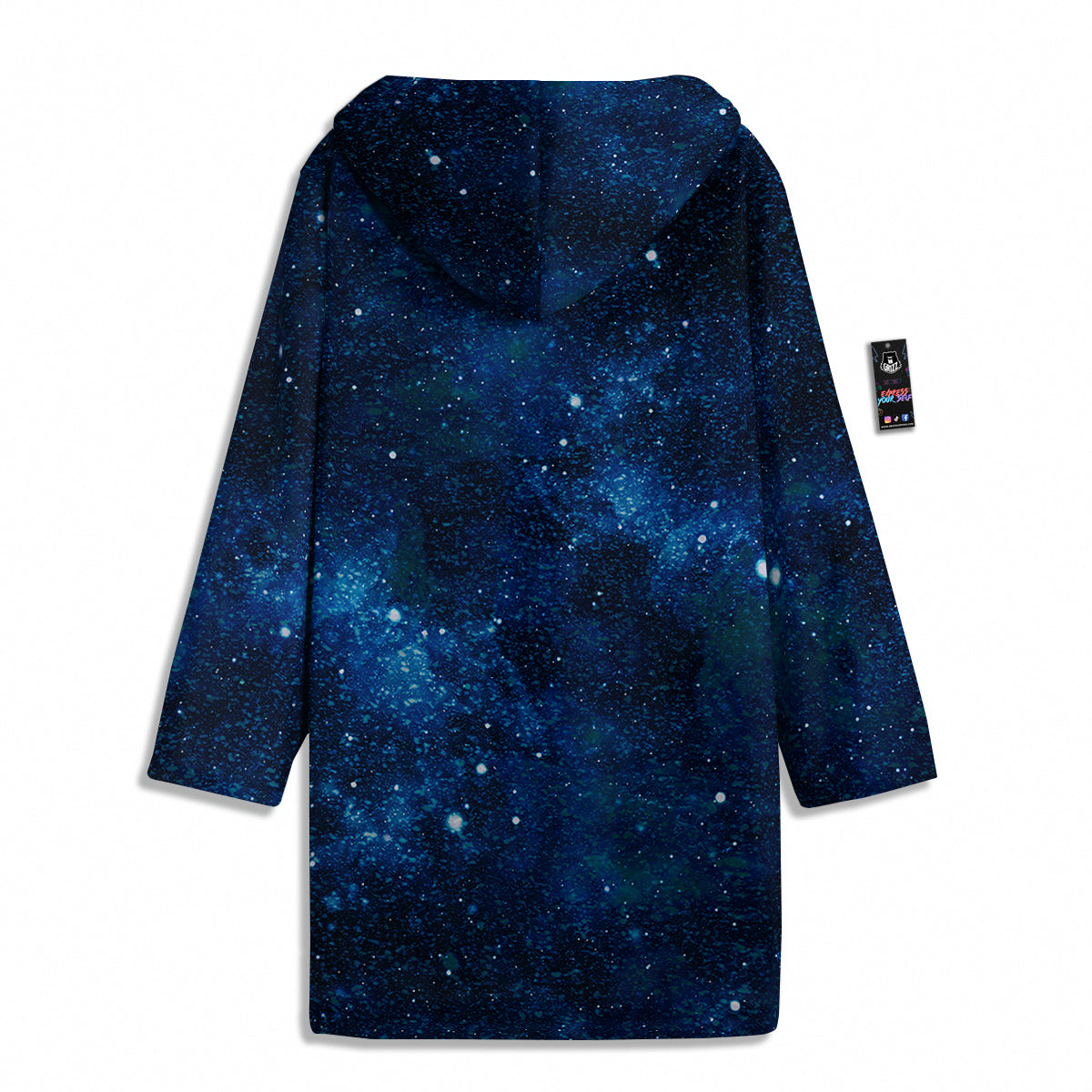 Galaxy Space Dark Blue Print Men's Windbreaker Jacket-grizzshop