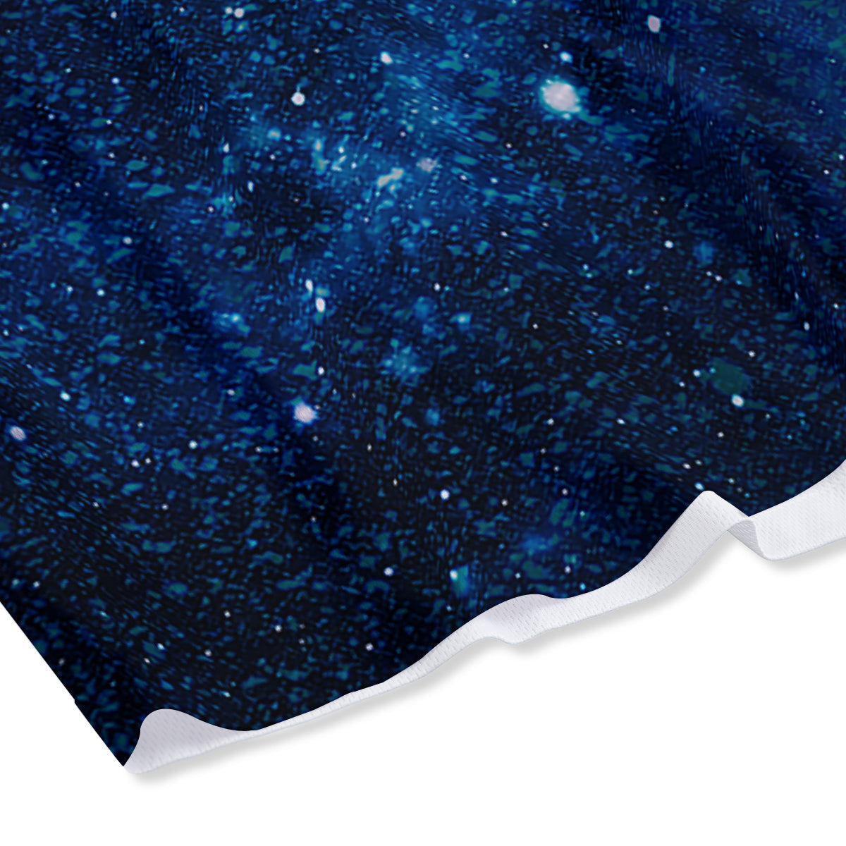 Galaxy Space Dark Blue Print Mesh Shorts