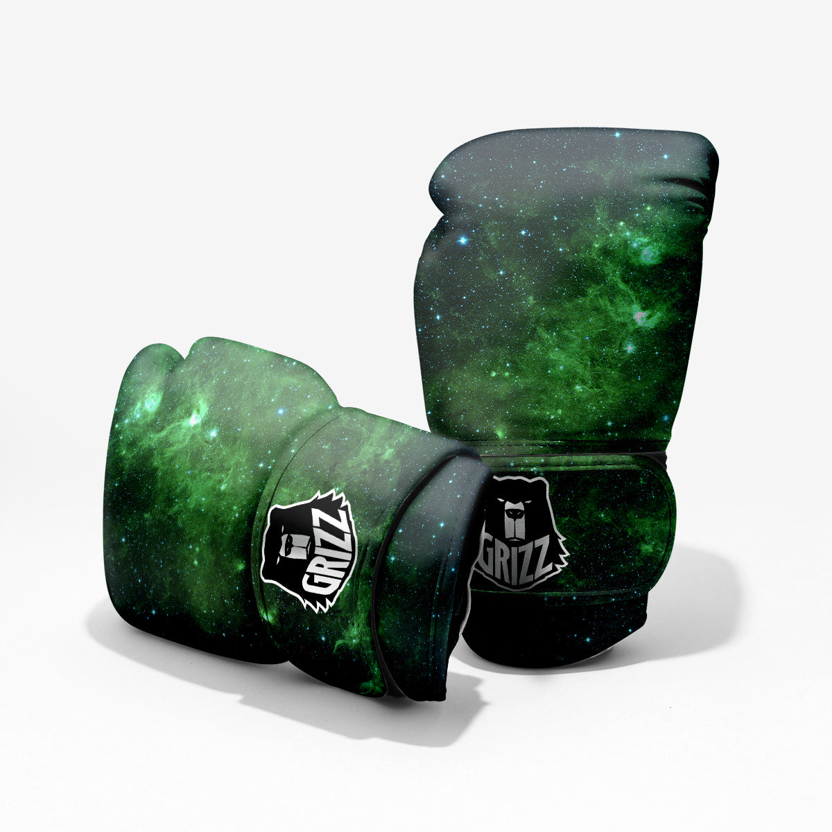 Galaxy Space Dark Green Print Pro Boxing Glove