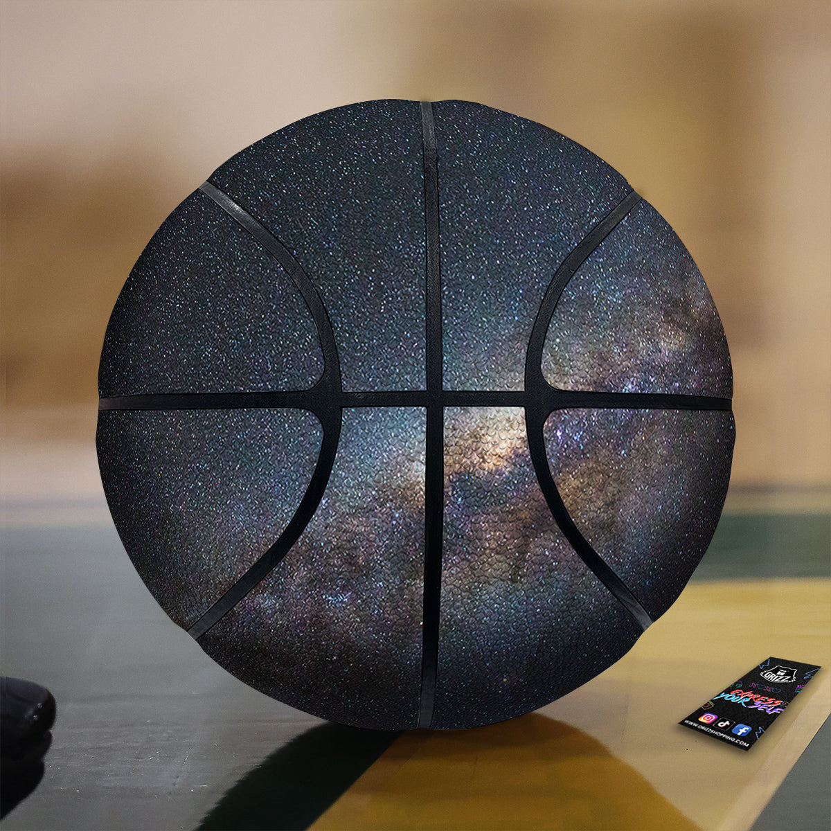 Halloween Orange Print Pattern Basketball