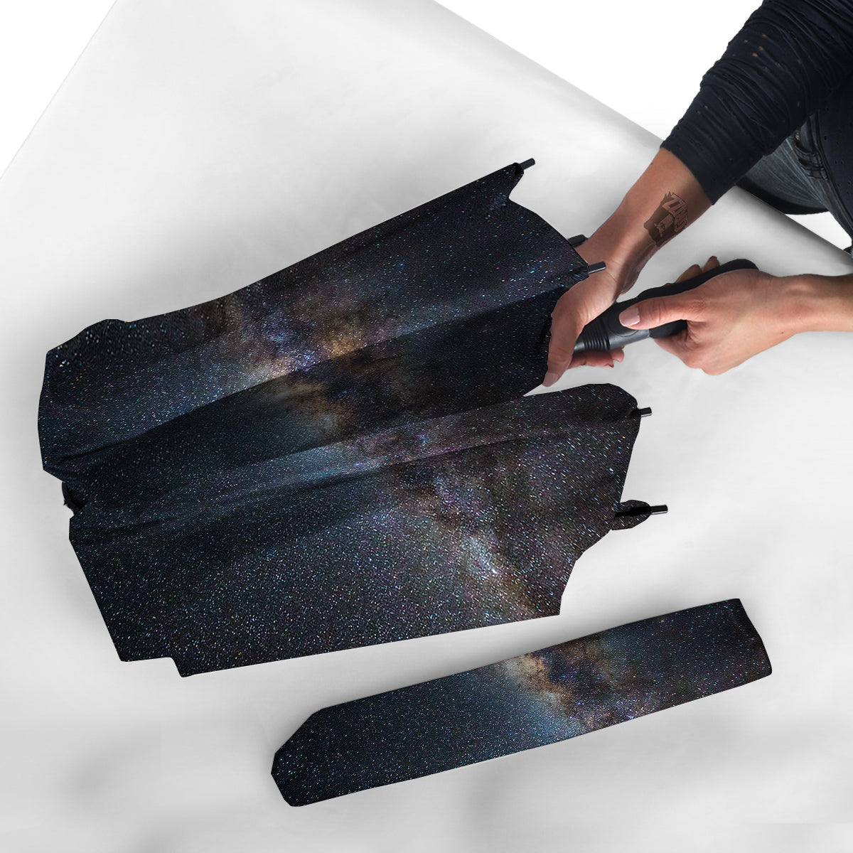 Galaxy Space Dark Milky Way Print Umbrella-grizzshop