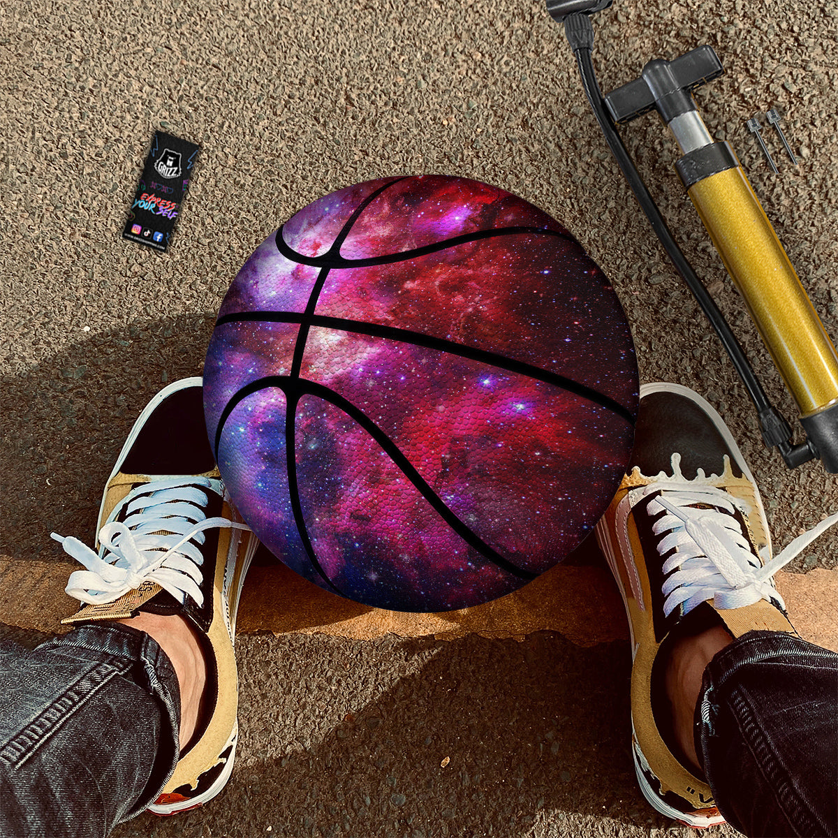 Halloween Pumpkin Print Pattern Basketball