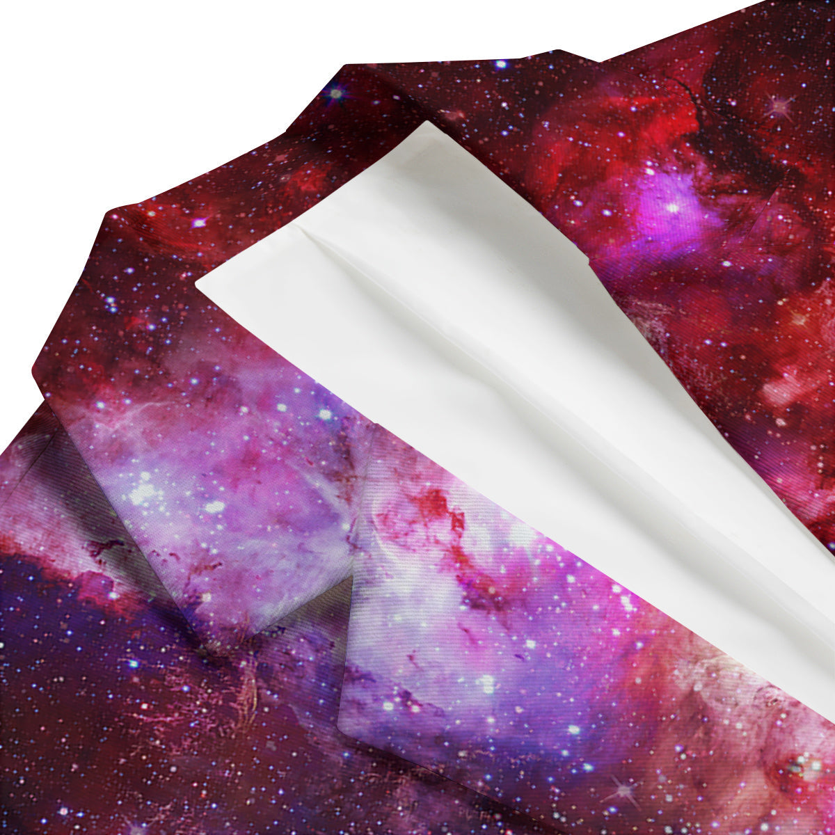 Galaxy Space Dark Purple Cosmos Print Men's Blazer-grizzshop