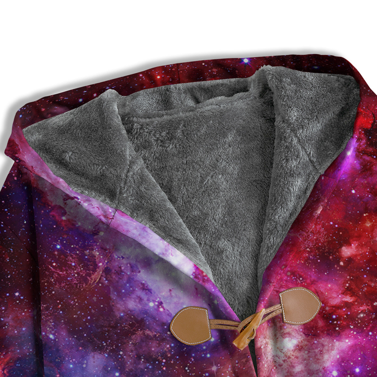 Galaxy Space Dark Purple Cosmos Print Men's Windbreaker Jacket-grizzshop
