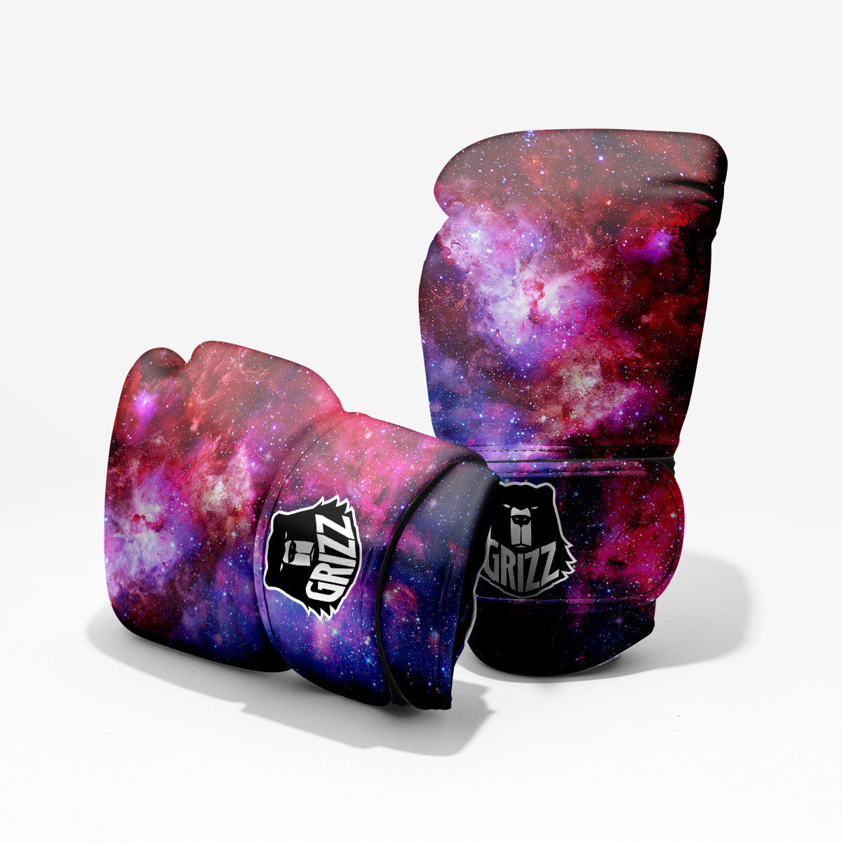 Galaxy Space Dark Purple Cosmos Print Pro Boxing Glove
