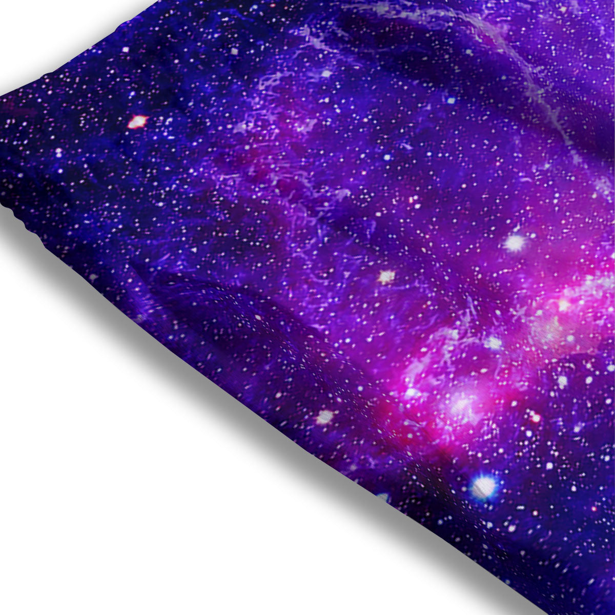 Galaxy Space Dark Purple Universe Print Mesh Shorts