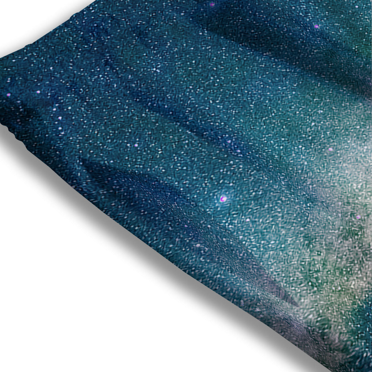 Galaxy Space Dark Teal Print Mesh Shorts