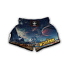 Galaxy Space Earth Print Muay Thai Boxing Shorts-grizzshop