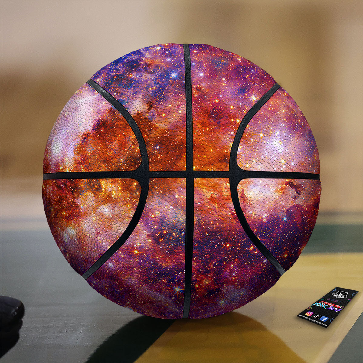 Hamburger Planet Print Pattern Basketball