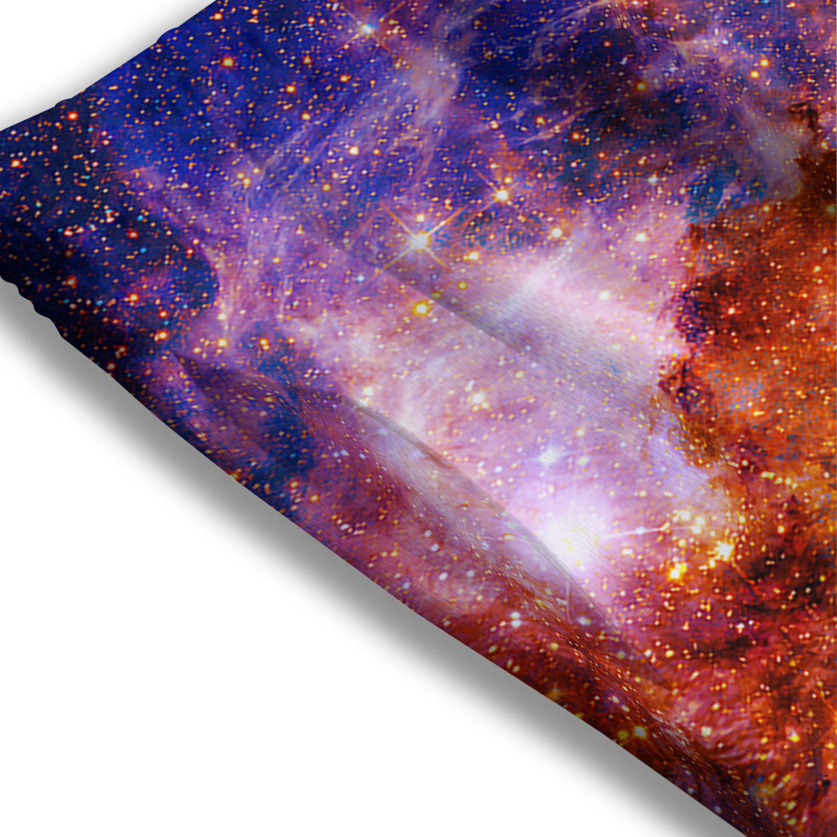 Galaxy Space Fiery Nebula Universe Print Mesh Shorts