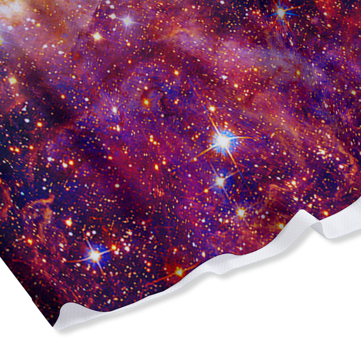 Galaxy Space Fiery Nebula Universe Print Mesh Shorts