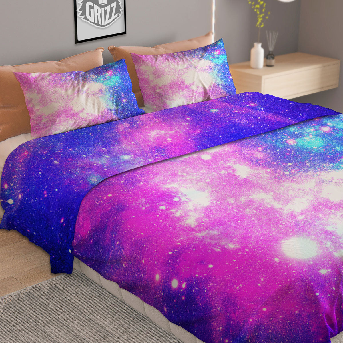Fractal Trippy Print Duvet Cover Bedding Set